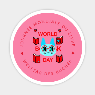 Journée Mondiale du Livre World Book Day Magnet